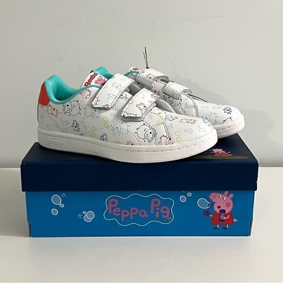 Reebok Little Girls Peppa Pig Royal Complete CLN 2 Stay-Put Casual Sneakers - Picture 1 of 10